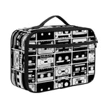 Black And White Cassette Tape Print Portable Lunch Bag