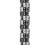 Black And White Cassette Tape Print Table Runner