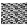 Black And White Cassette Tape Print Tapestry