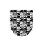 Black And White Cassette Tape Print Toilet Lid Cover