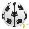 Black And White Cat Pattern Print Basketball