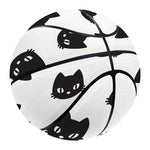 Black And White Cat Pattern Print Basketball