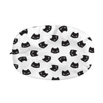 Black And White Cat Pattern Print Car Side Mirror Covers