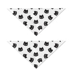 Black And White Cat Pattern Print Dog Bandana