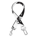 Black And White Cat Pattern Print Dog Seat Belt