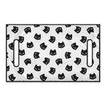 Black And White Cat Pattern Print Golf Cart Seat Cover