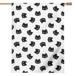 Black And White Cat Pattern Print House Flag
