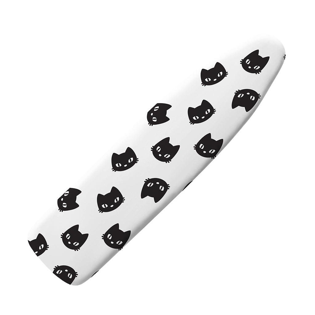 Black And White Cat Pattern Print Ironing Board Cover