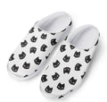 Black And White Cat Pattern Print Mesh Casual Shoes