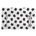 Black And White Cat Pattern Print Placemat