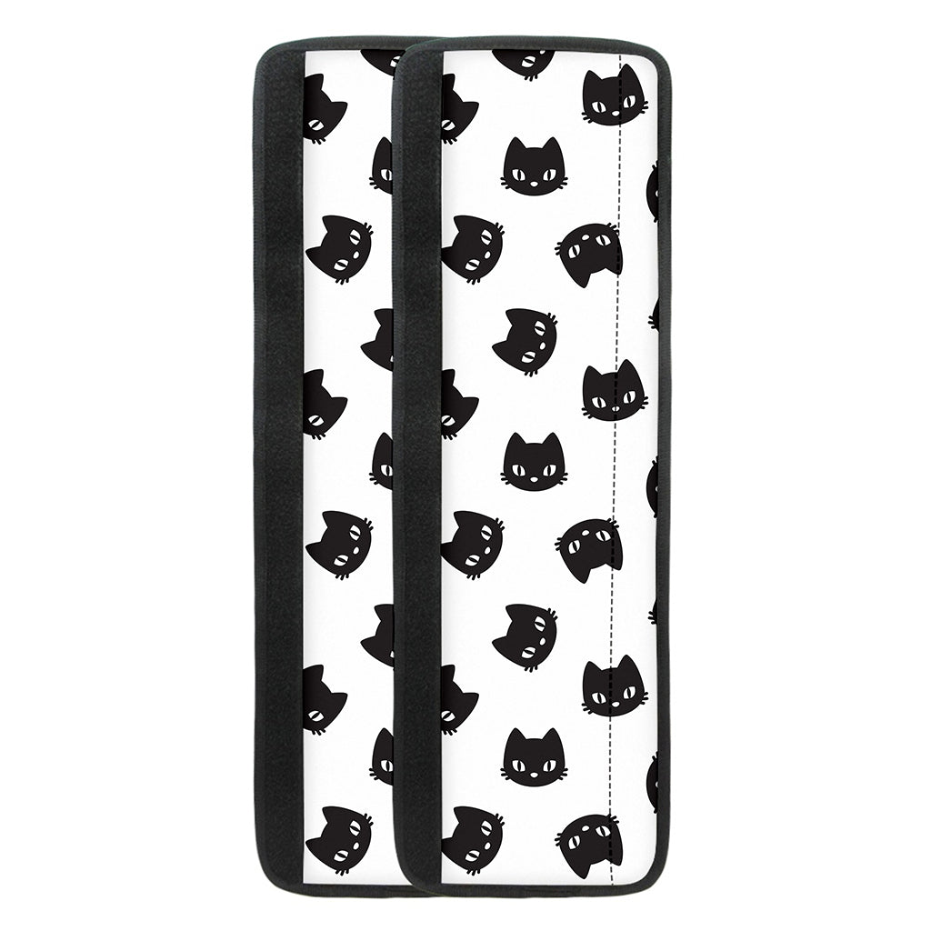 Black And White Cat Pattern Print Refrigerator Handle Covers