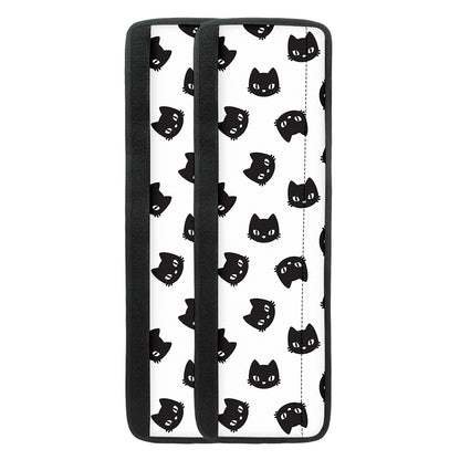 Black And White Cat Pattern Print Refrigerator Handle Covers