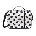 Black And White Cat Pattern Print Shoulder Strap Bible Bag
