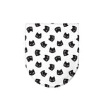 Black And White Cat Pattern Print Toilet Lid Cover