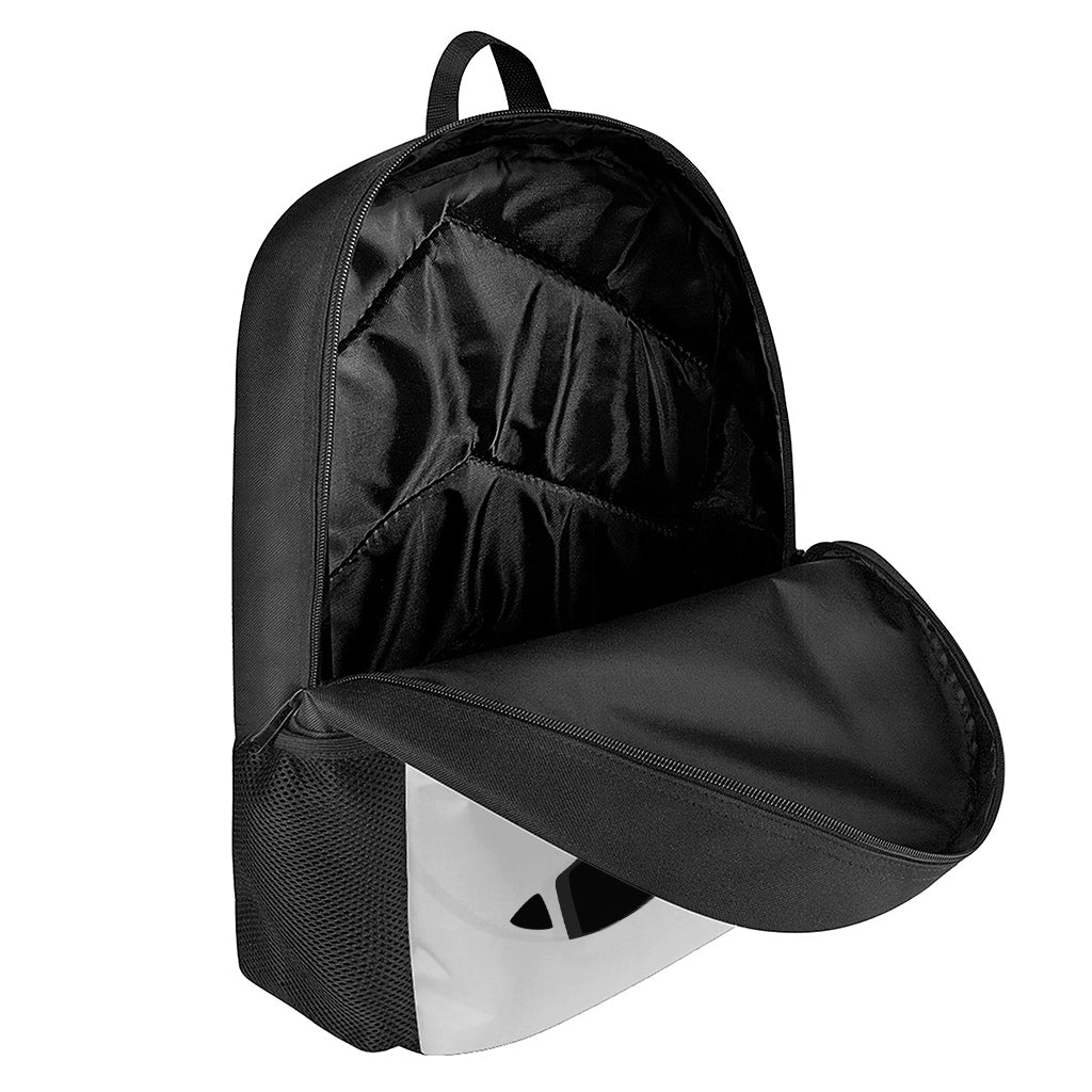 Black And White Cat Yin Yang Print 17 Inch Backpack
