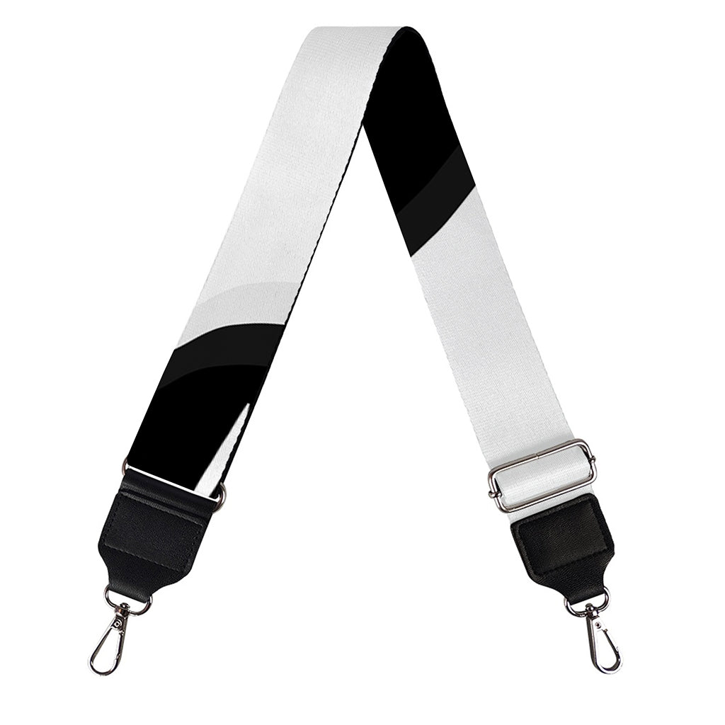 Black And White Cat Yin Yang Print Bag Strap