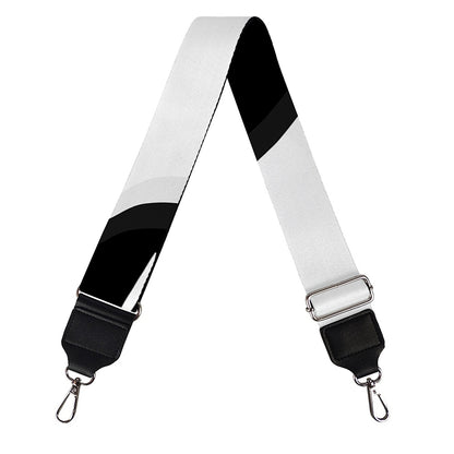 Black And White Cat Yin Yang Print Bag Strap