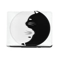 Black And White Cat Yin Yang Print Bifold Wallet