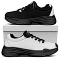 Black And White Cat Yin Yang Print Black Chunky Shoes