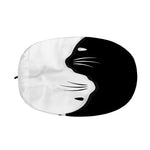 Black And White Cat Yin Yang Print Car Side Mirror Covers