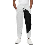 Black And White Cat Yin Yang Print Cotton Pants