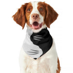 Black And White Cat Yin Yang Print Dog Bandana
