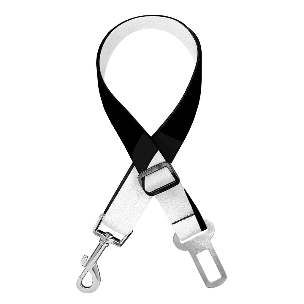 Black And White Cat Yin Yang Print Dog Seat Belt
