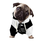 Black And White Cat Yin Yang Print Dog Zip Up Hoodie