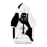 Black And White Cat Yin Yang Print Dog Zip Up Hoodie