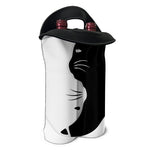 Black And White Cat Yin Yang Print Double Neoprene Wine Tote