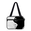Black And White Cat Yin Yang Print Double Strap Bible Bag