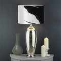 Black And White Cat Yin Yang Print Drum Lamp Shade