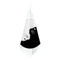 Black And White Cat Yin Yang Print Hand Towel