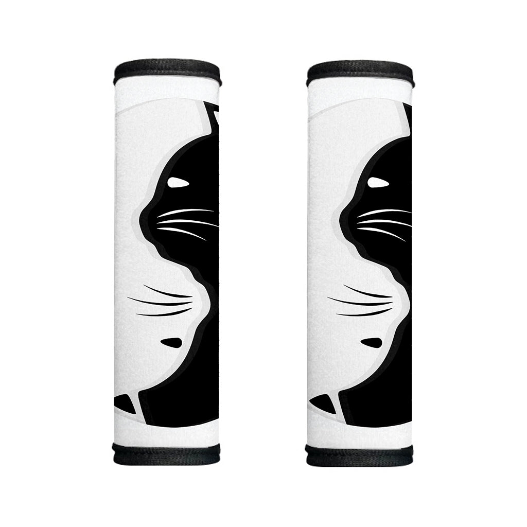 Black And White Cat Yin Yang Print Handle Covers