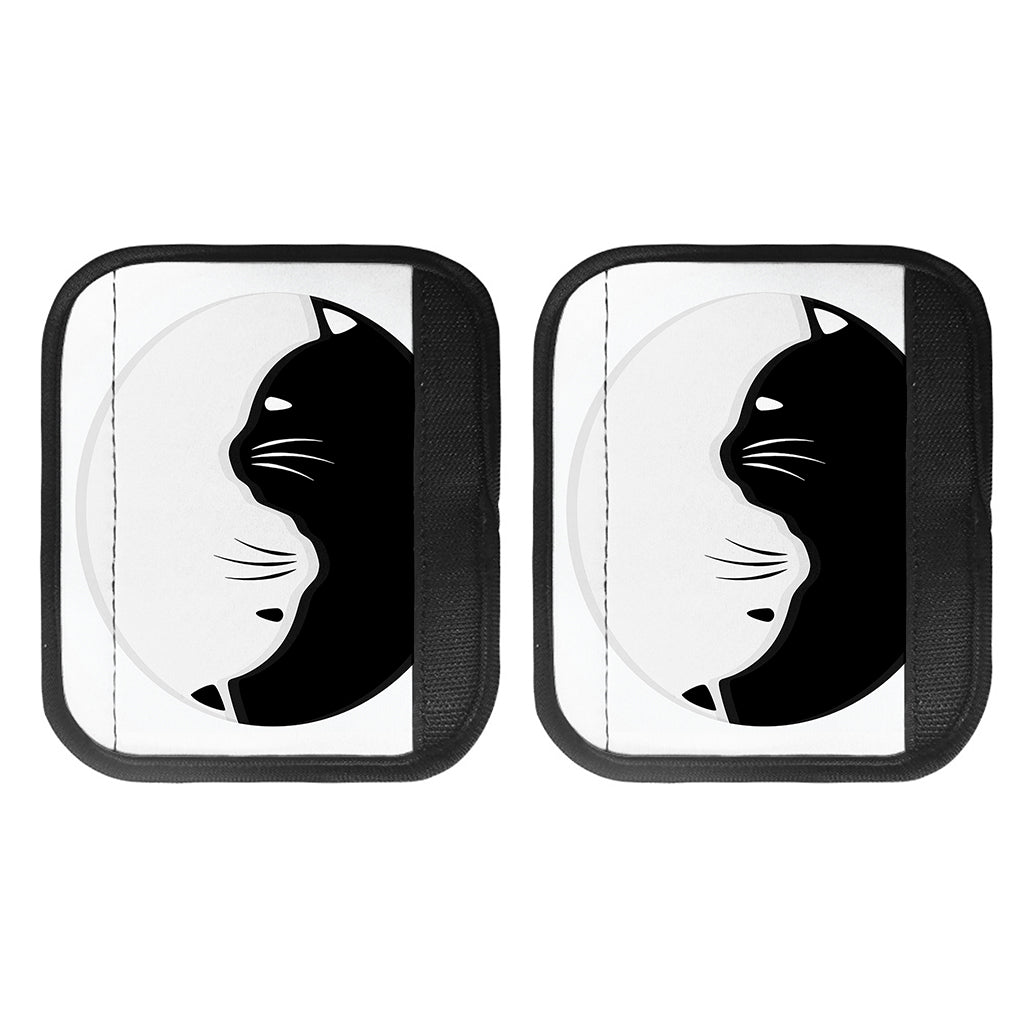 Black And White Cat Yin Yang Print Handle Covers