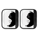 Black And White Cat Yin Yang Print Handle Covers