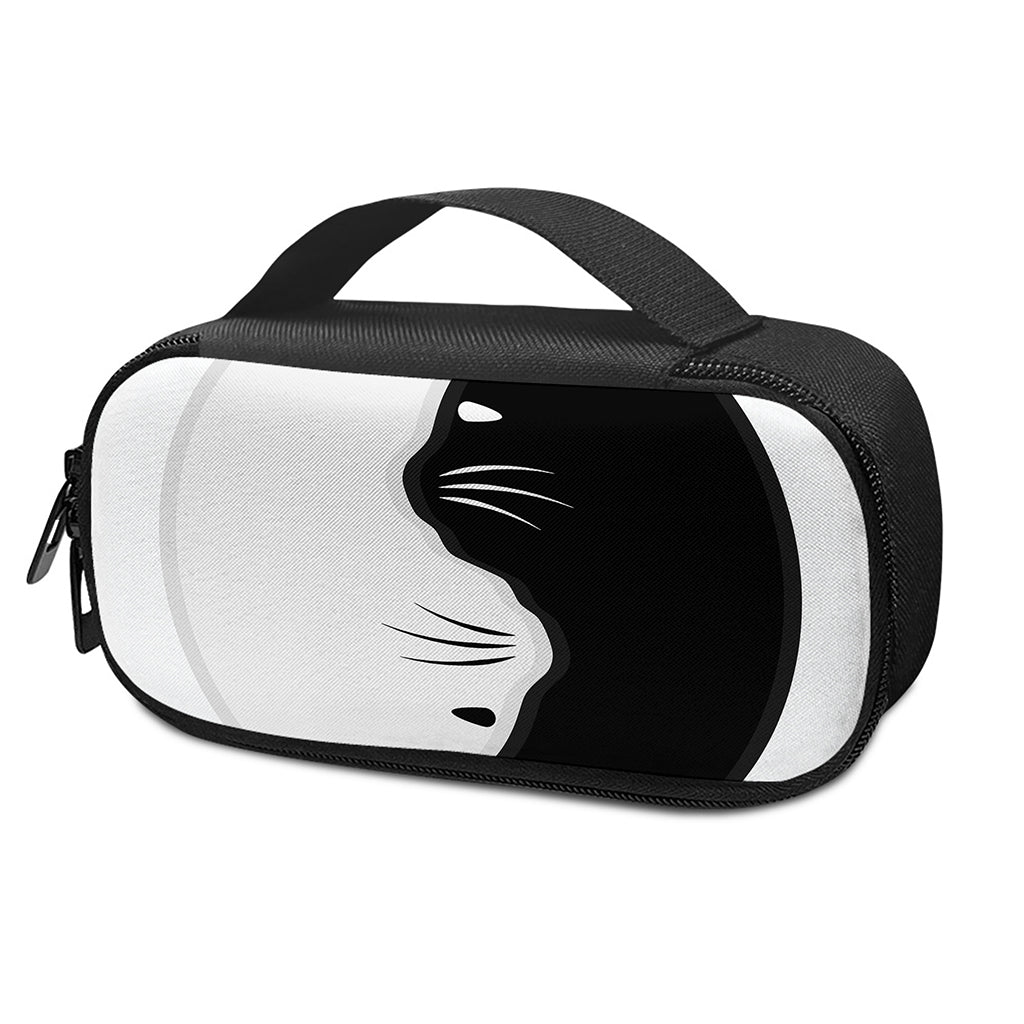 Black And White Cat Yin Yang Print Insulin Cooler Travel Case