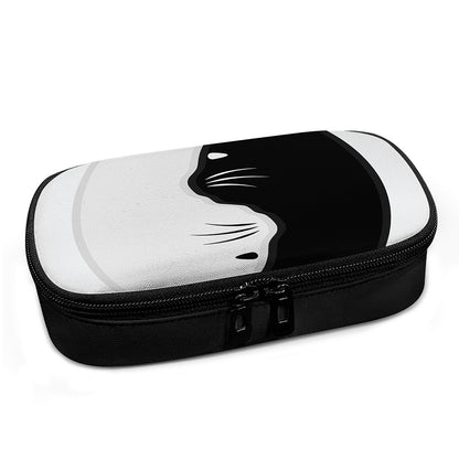 Black And White Cat Yin Yang Print Insulin Cooler Travel Case