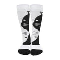 Black And White Cat Yin Yang Print Long Socks