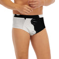 Black And White Cat Yin Yang Print Men's Briefs