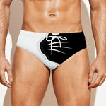 Black And White Cat Yin Yang Print Men's Swim Briefs