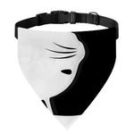 Black And White Cat Yin Yang Print Over The Collar Dog Bandana