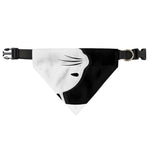 Black And White Cat Yin Yang Print Over The Collar Dog Bandana