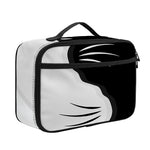 Black And White Cat Yin Yang Print Portable Lunch Bag