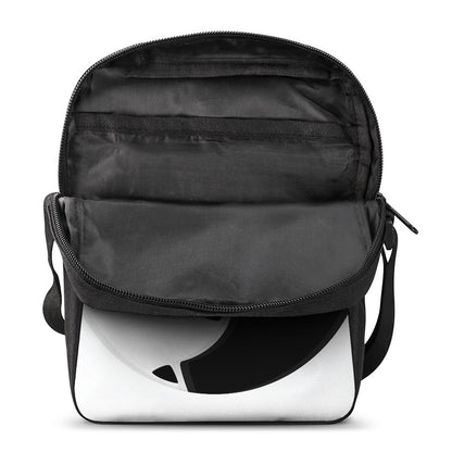 Black And White Cat Yin Yang Print Rectangular Crossbody Bag