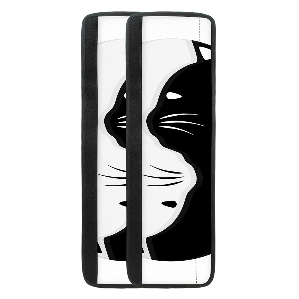 Black And White Cat Yin Yang Print Refrigerator Handle Covers
