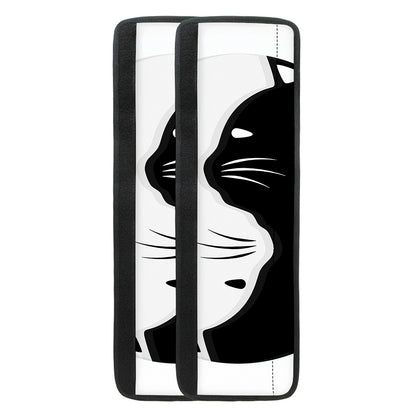 Black And White Cat Yin Yang Print Refrigerator Handle Covers