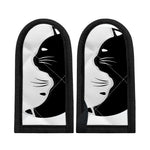 Black And White Cat Yin Yang Print Skillet Handle Cover