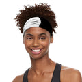 Black And White Cat Yin Yang Print Sports Headband