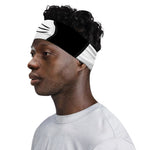 Black And White Cat Yin Yang Print Sports Headband